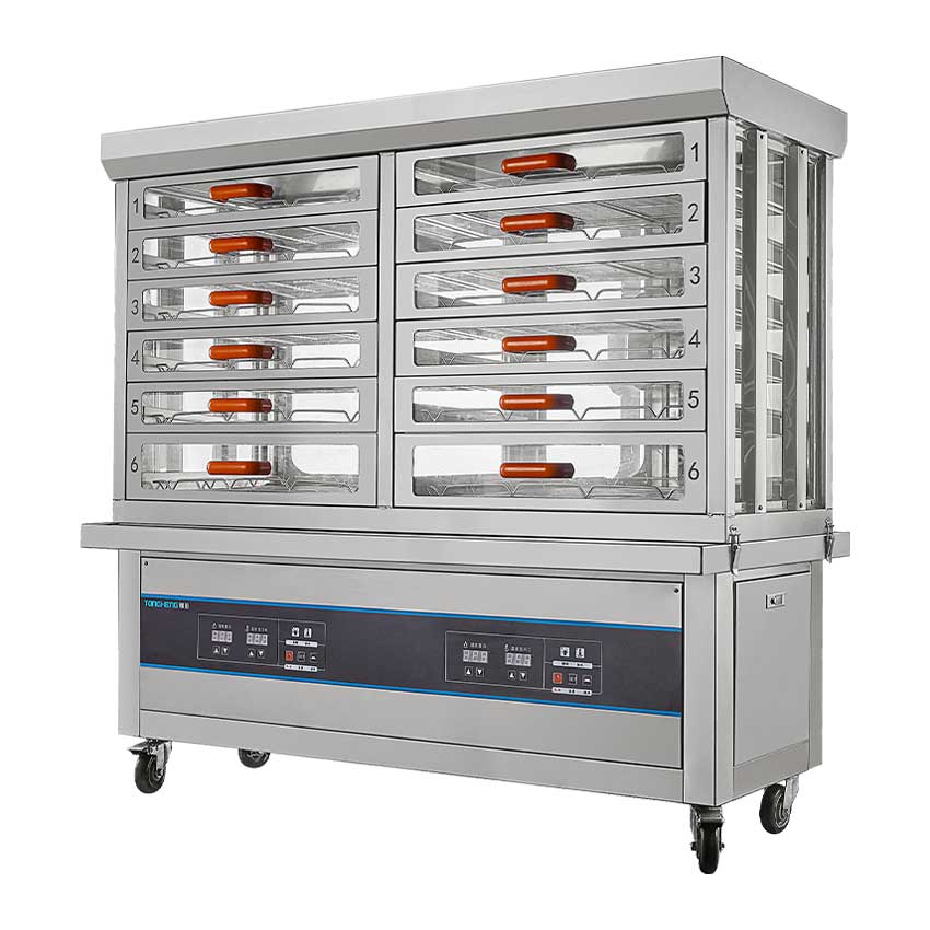 6/12 Drawers Steam Food Warmer Cabinet