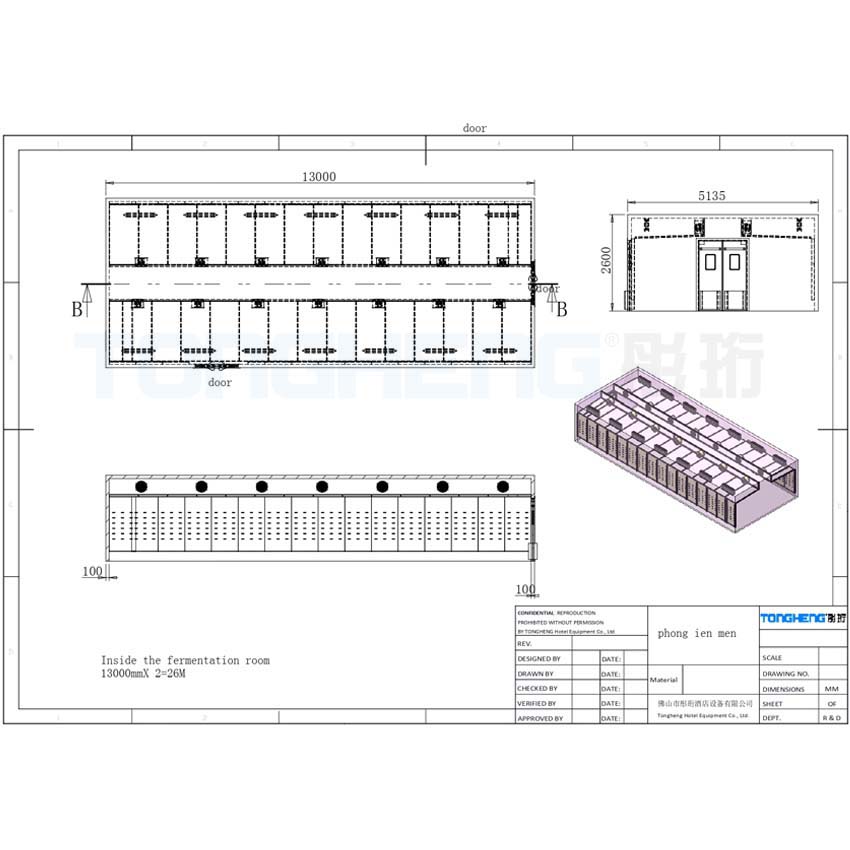 Industrial Fermentation / Proofing Room Industrial Fermentation / Proofing Room