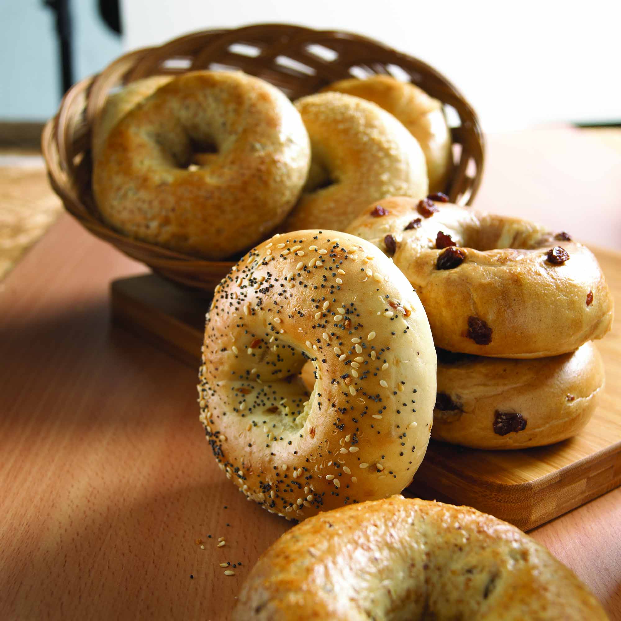 Softening stale bagels by steaming them-.jpg