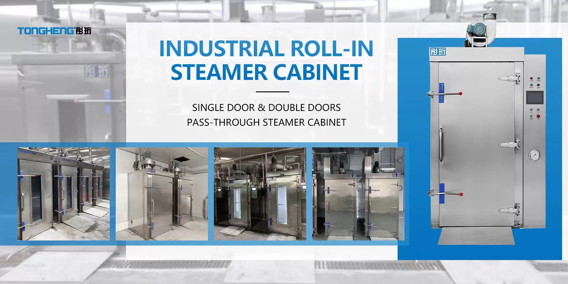 INDUSTRIAL ROLL-IN STEAM CABINET